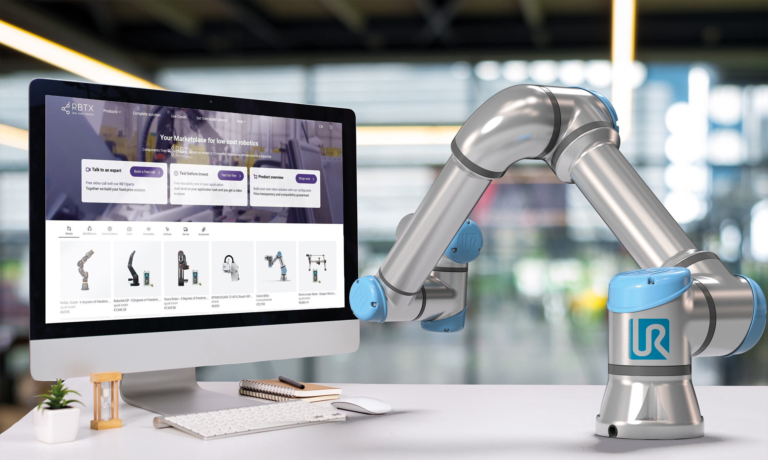 Il marketplace RBTX conta un nuovo partner: il noto produttore di cobot e leader di settore Universal Robots