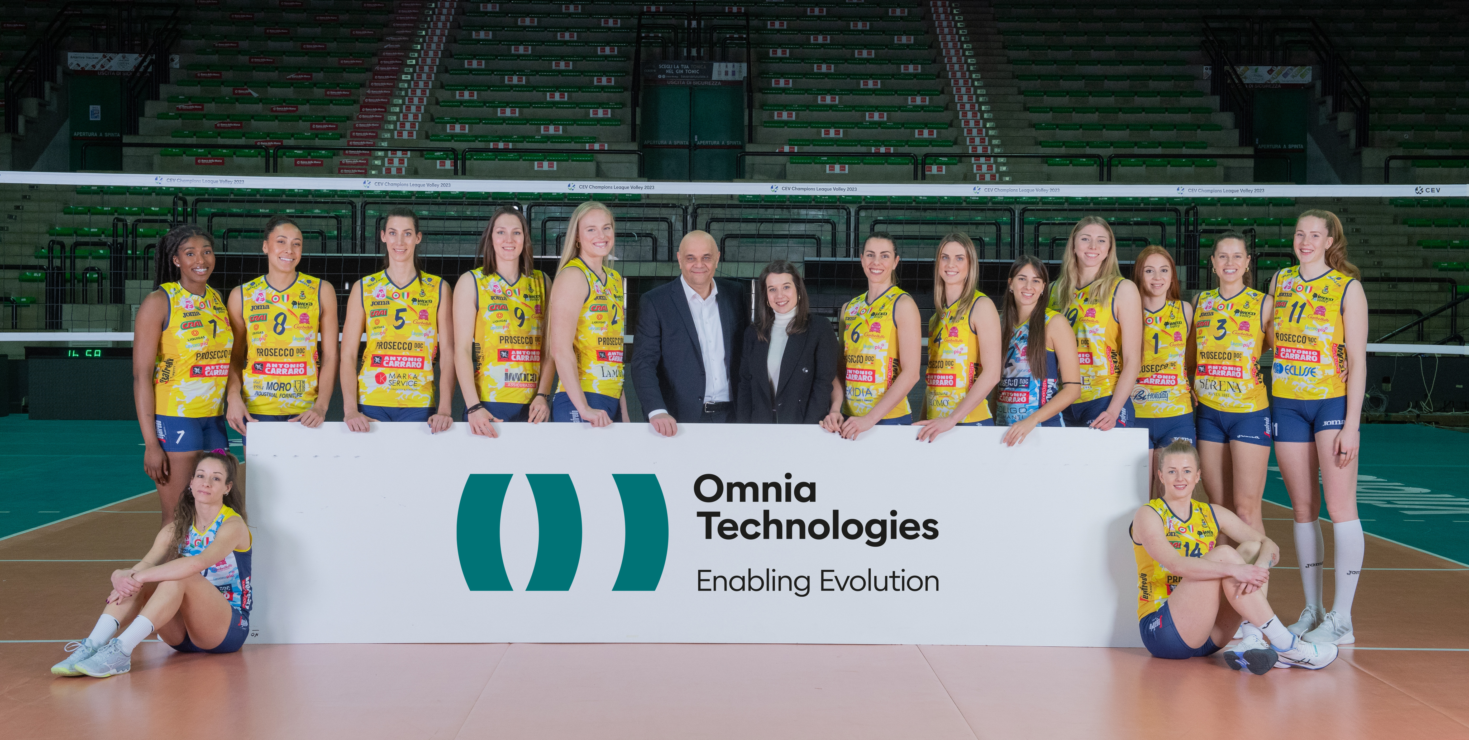 Omnia Technologies nella “squadra” degli sponsor Prosecco DOC Imoco Volley ’23/24