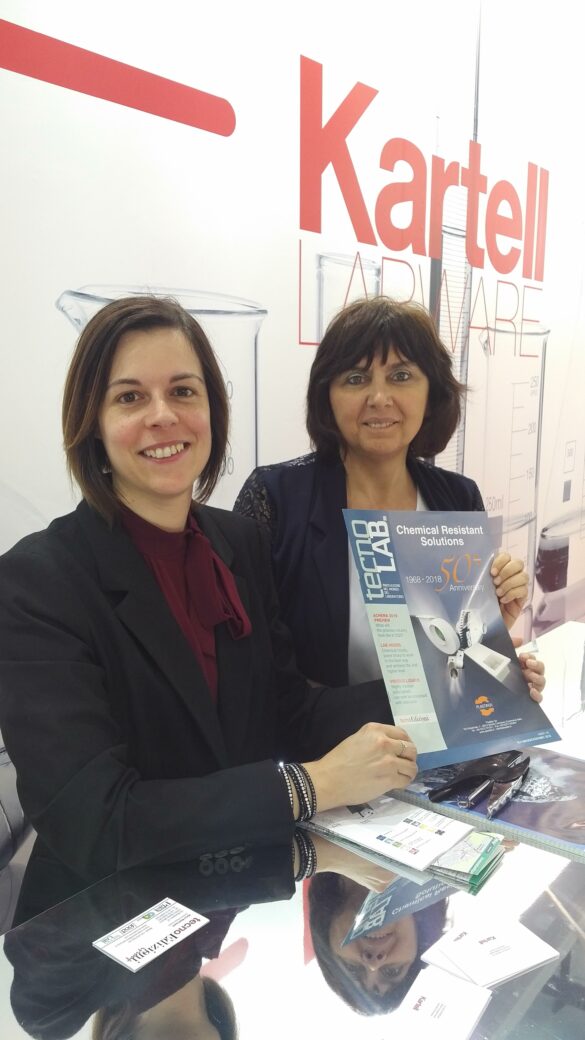 Elisa Roveda and Enrica Edi di Kartell Achema 2018 Tecnolab