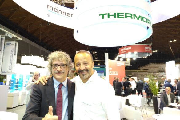 Marco Mastrosanti di Tecnoedizioni con Davide Albertazzi di Thermoplay Marco Mastrosanti di Tecnoedizioni con Davide Albertazzi di Thermoplay